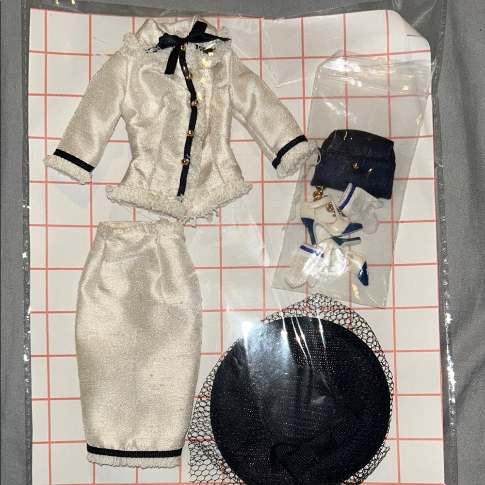 Barbie Cream Silk Linen Fashion & Accessories Fits Silkstone Barbie